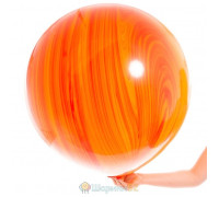Большой шар Агат Red Orange красно-оранжевый
