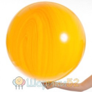 Большой шар Агат Yellow Orange жёлто-оранжевый