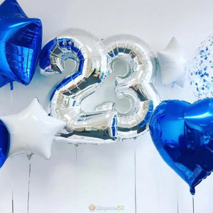 Готовое решение на 23 февраля Звезды и Сердца