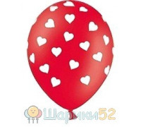 Облако шаров Сердца 25 шт