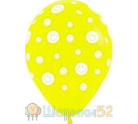 Облако шаров Смайлы 25 шт