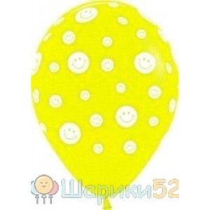 Облако шаров Смайлы 25 шт