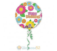 Шар 21" HB Цветы
