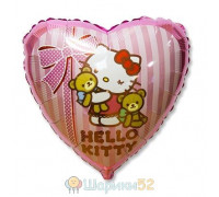 Шар 18" Hello Kitty с медвежатами