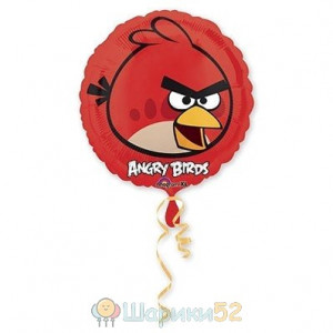 Шар 18" Красная Птица Angry Birds