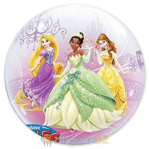 Шар 22" bubble Disney Принцессы