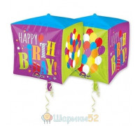 Шар 3D КУБ 15" HB Шары