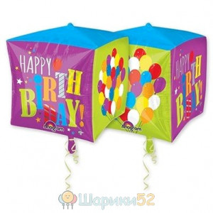 Шар 3D КУБ 15" HB Шары