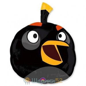 Шар фигураAngry Birds Черная Птица, 61 см