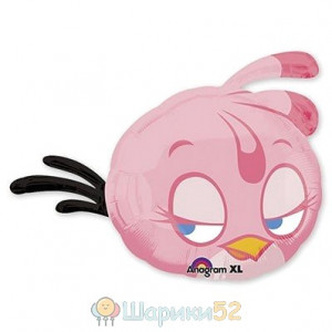 Шар фигура Angry Birds Розовая Птица