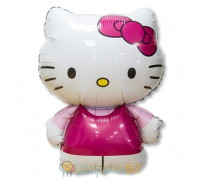 Шар фигура Hello Kitty розовая