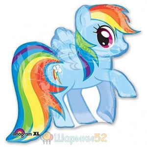 Шар ФИГУРА My Little Pony радужная