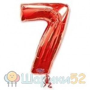 Шар фигура цифра 7 Red