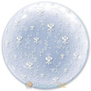 Шарик BUBBLE DECO 20" Розочки